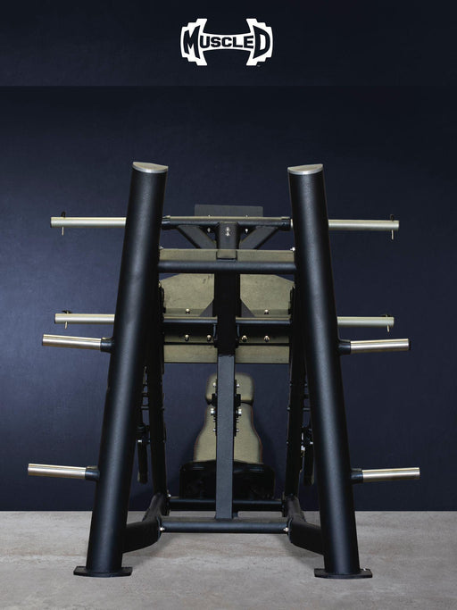 45 Degree Linear Leg Press Machine - Muscle D Fitness - Adjustable Angle Back Pad - Sweatfully