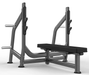 Flat Bench - Olympic - Muscle D Fitness - 11 Gauge Steel - Commercial Upholstery - Sweatfully