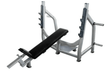 Incline Bench - Olympic - Muscle D Fitness - 11 Gauge Steel - Commercial Upholstery - Sweatfully