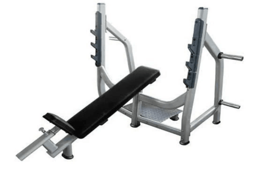 Incline Bench - Olympic - Muscle D Fitness - 11 Gauge Steel - Commercial Upholstery - Sweatfully