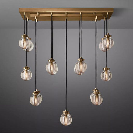 Fantasy Pearl Ball Linear Chandelier 36" - Sweatfully