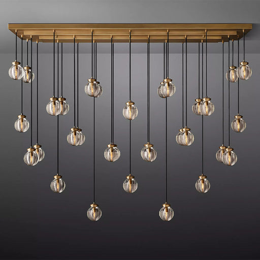 Fantasy Pearl Ball Linear Chandelier 72" - Sweatfully