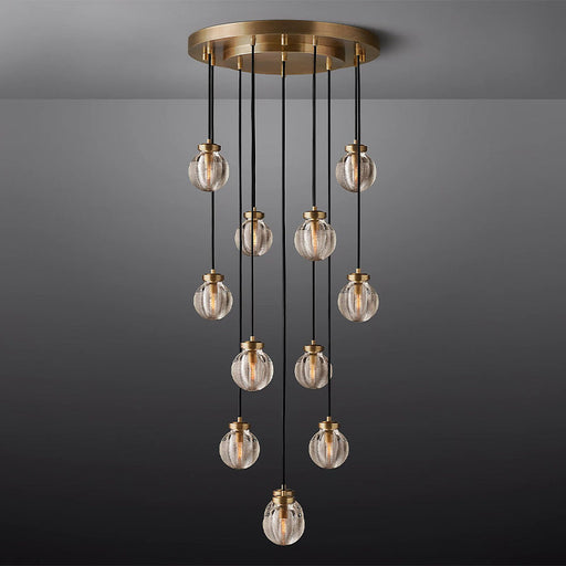 Fantasy Pearl Ball Round Chandelier 22" - Sweatfully