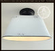 Farmhouse White Distressed Oval Duo Ceiling Light Fixture - Sweatfully