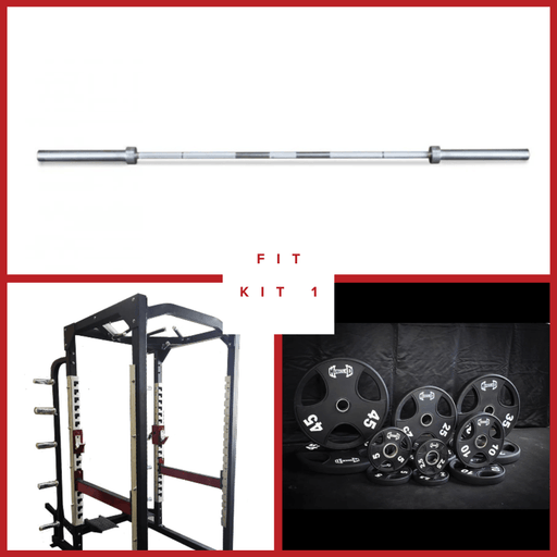 Power Cage Complete Weight Set - Muscle D Fitness - Commercial Squat Rack - Functional Pull-Up Bar - 10 Weight Storage Pegs - Power Rack - Sweatfully