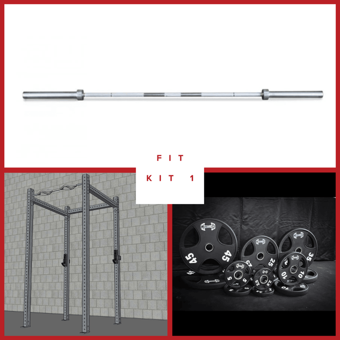 TGrip Basic Commercial 4 Post Rack Complete Kit- 3x3 Steel - Sweatfully