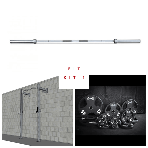 TGrip Commercial 4' Low Profile Wall Mount Rig Fitness Kits - 3x3 Steel - Functional Multi-Grip Pull-Up - Sandwich Style J-Hooks - Sweatfully