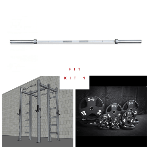 TGrip Commercial Double Half Rack Weight Set - 3x3 Steel - Functional Multi-Grip Pull-Up - Integrated Plate Storage - J-Hooks - Sweatfully