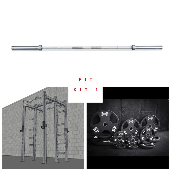 TGrip Commercial Double Half Rack Weight Set - 3x3 Steel - Functional Multi-Grip Pull-Up - Integrated Plate Storage - J-Hooks - Sweatfully