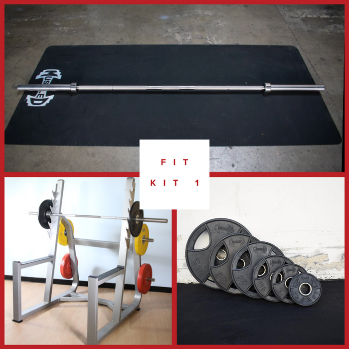 Commercial Squat Rack Kits - Muscle D Fitness - Gym Storage - Black / Silver - Sweatfully