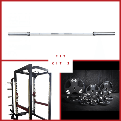 Power Cage Complete Weight Set - Muscle D Fitness - Commercial Squat Rack - Functional Pull-Up Bar - 10 Weight Storage Pegs - Power Rack - Sweatfully