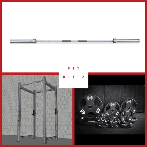TGrip Commercial 4 Post Rack Complete Set - 3x3 Steel - Functional Multi-Grip Pull-Up - Sandwich Style J-Hooks - Sweatfully