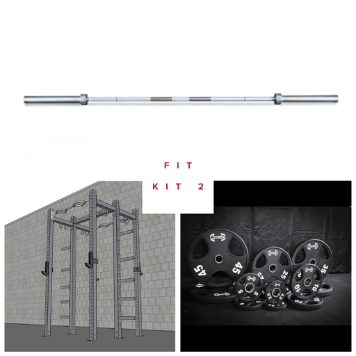 TGrip Commercial Double Half Rack Weight Set - 3x3 Steel - Functional Multi-Grip Pull-Up - Integrated Plate Storage - J-Hooks - Sweatfully