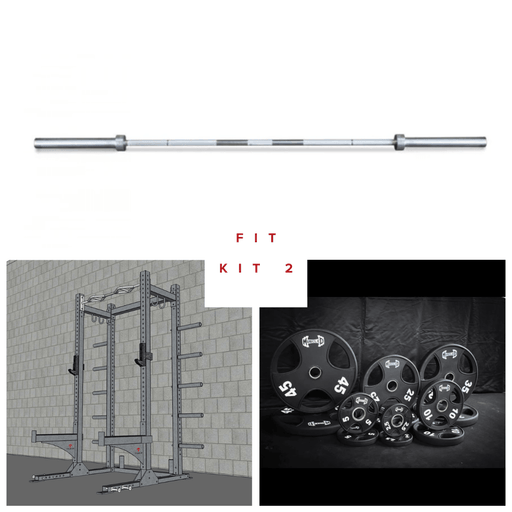 TGrip Commercial Half Rack Complete Kit - 3x3 Steel - Functional Multi-Grip Pull-Up - Bar & Plate Storage - J-Hooks - Sweatfully