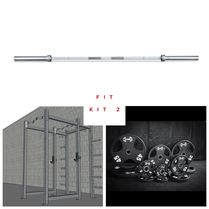 TGrip Commercial Full Power Rack Set - 3x3 Steel - Functional Multi-Grip Pull-Up - Plate Storage - J-Hooks - Sweatfully
