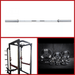 Power Cage Complete Weight Set - Muscle D Fitness - Commercial Squat Rack - Functional Pull-Up Bar - 10 Weight Storage Pegs - Power Rack - Sweatfully