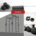 TGrip Commercial Double Half Rack Weight Set - 3x3 Steel - Functional Multi-Grip Pull-Up - Integrated Plate Storage - J-Hooks - Sweatfully