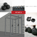 TGrip Commercial Full Power Rack Set - 3x3 Steel - Functional Multi-Grip Pull-Up - Plate Storage - J-Hooks - Sweatfully