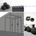 TGrip Commercial Full Power Rack Set - 3x3 Steel - Functional Multi-Grip Pull-Up - Plate Storage - J-Hooks - Sweatfully