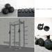 TGrip Commercial Half Rack Complete Kit - 3x3 Steel - Functional Multi-Grip Pull-Up - Bar & Plate Storage - J-Hooks - Sweatfully