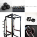Power Cage Complete Weight Set - Muscle D Fitness - Commercial Squat Rack - Functional Pull-Up Bar - 10 Weight Storage Pegs - Power Rack - Sweatfully