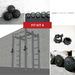 TGrip Commercial Double Half Rack Weight Set - 3x3 Steel - Functional Multi-Grip Pull-Up - Integrated Plate Storage - J-Hooks - Sweatfully