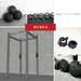 TGrip Basic Commercial 4 Post Rack Complete Kit- 3x3 Steel - Sweatfully