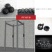 TGrip Basic Commercial 4 Post Rack Complete Kit- 3x3 Steel - Sweatfully