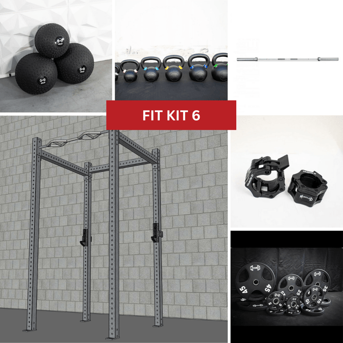 TGrip Basic Commercial 4 Post Rack Complete Kit- 3x3 Steel - Sweatfully
