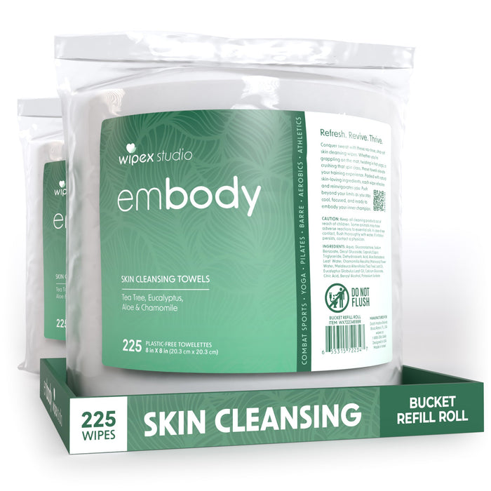 Embody® 225ct Eco Body Wipes – Refill Bucket for Wellness Studios - Sweatfully
