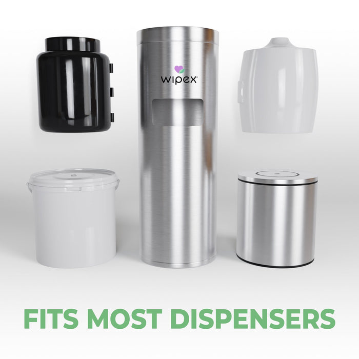 Wipex Natural Gym Wipes Starter Bundle | Dispenser Bucket with Refill | Plant-Based Wipes for Fitness Equipment - Sweatfully