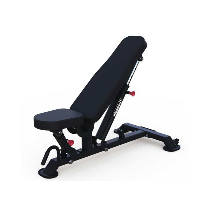 Vertical Flat to Incline Bench - Muscle D Fitness - Sturdy Adjustable Flat to Incline Bench - Sweatfully