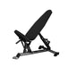 Flat to Incline Bench - Elite Series - Muscle D Fitness - 11 Gauge Steel - Commercial Upholstery - Seat and Back Adjustable - Sweatfully