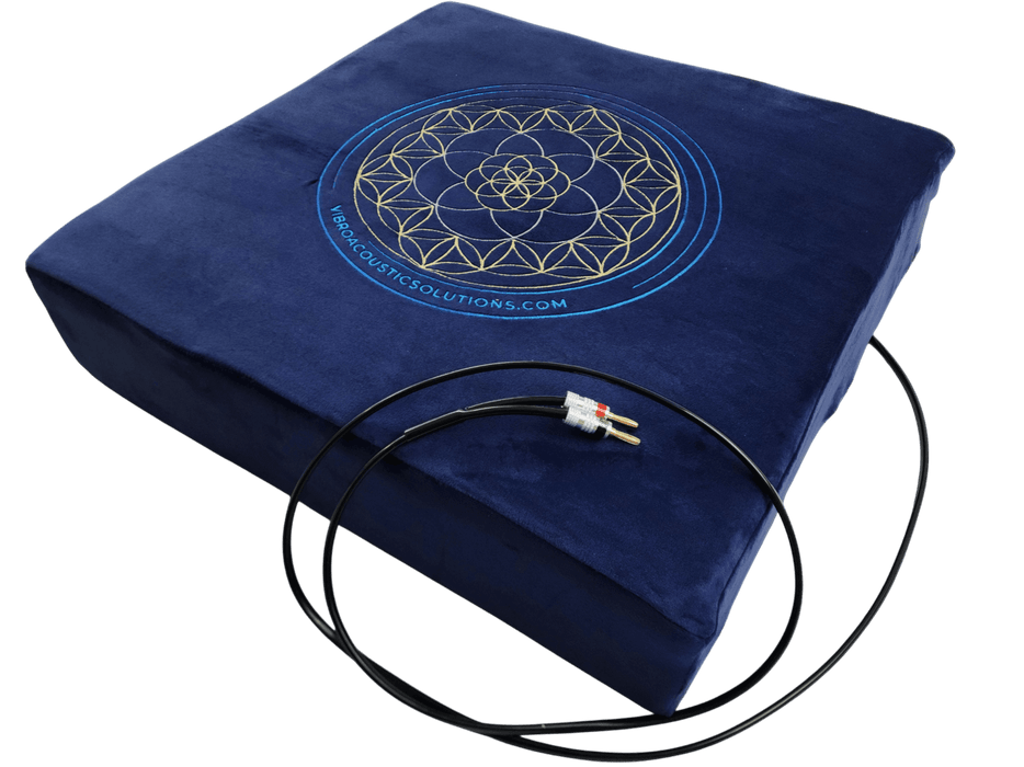 Vibroacoustic Therapy Meditation Cushion bundle with custom amplifier - Sweatfully