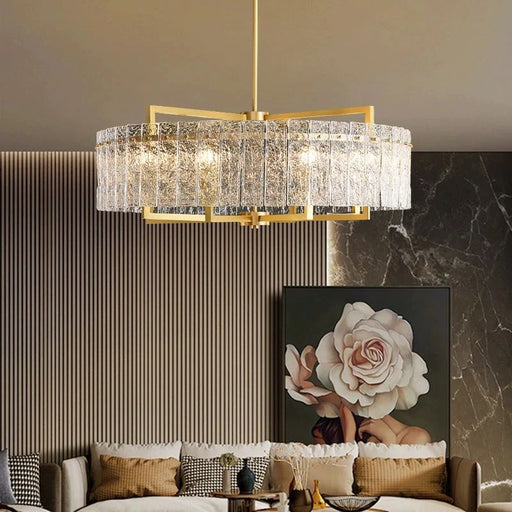Round Crystal Chandelier - Sweatfully