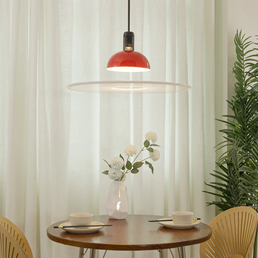 Frisbi Acrylic Disc Pendant Light - Sweatfully