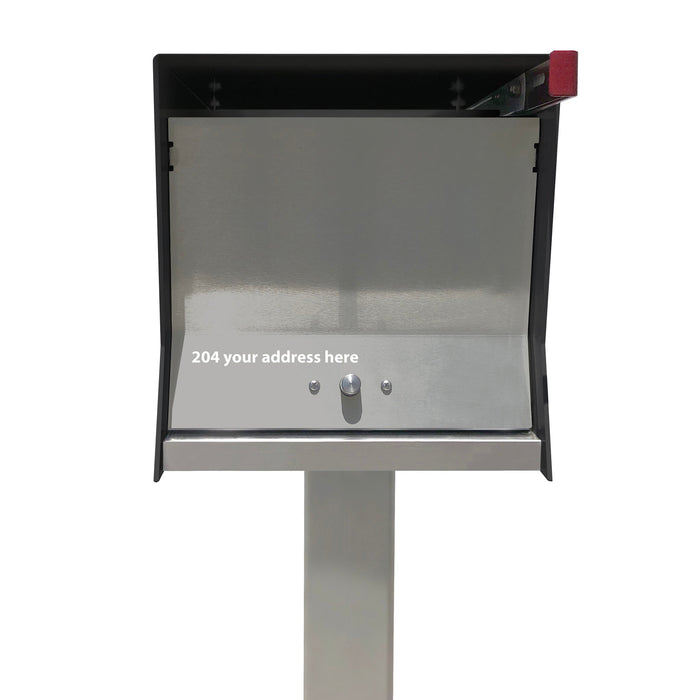 The Original Retrobox in JET BLACK - Modern Mailbox - Sweatfully