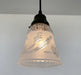 Vintage 1960's Frost & Clear PENDANT Light - Sweatfully