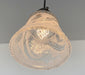 Vintage 1960's Frost & Clear PENDANT Light - Sweatfully