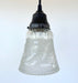 Vintage 1960's Frost & Clear PENDANT Light - Sweatfully