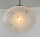 Authentic 1940's Frosted Cut Glass PENDANT Light - Sweatfully