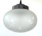 Authentic 1940's Frosted Cut Glass PENDANT Light - Sweatfully