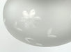 Authentic 1940's Frosted Cut Glass PENDANT Light - Sweatfully