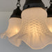 Frosted Antique Hobnail Glass Ceiling LIGHT 1950's - Sweatfully