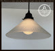 Modern Holophane PENDANT Light - Frosted - Sweatfully