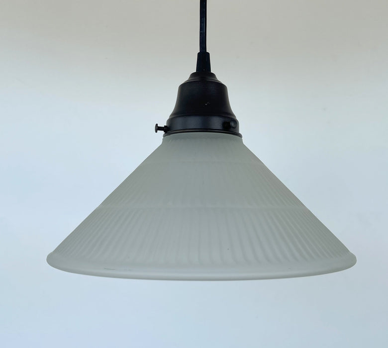 Modern Holophane PENDANT Light - Frosted - Sweatfully