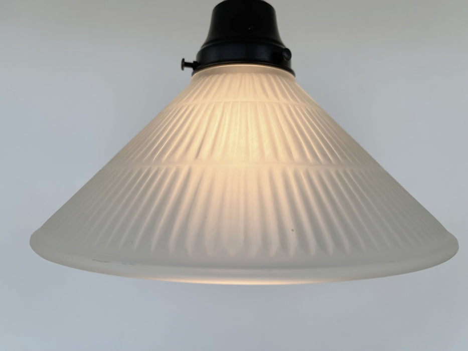 Modern Holophane PENDANT Light - Frosted - Sweatfully