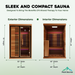 Peak Saunas Fuji 2-Person Indoor Full Spectrum Infrared Sauna with XL Medical-Grade Red Light Therapy & Smart WiFi App Control - Sweatfully