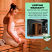 Peak Saunas Fuji 2-Person Indoor Full Spectrum Infrared Sauna with XL Medical-Grade Red Light Therapy & Smart WiFi App Control - Sweatfully