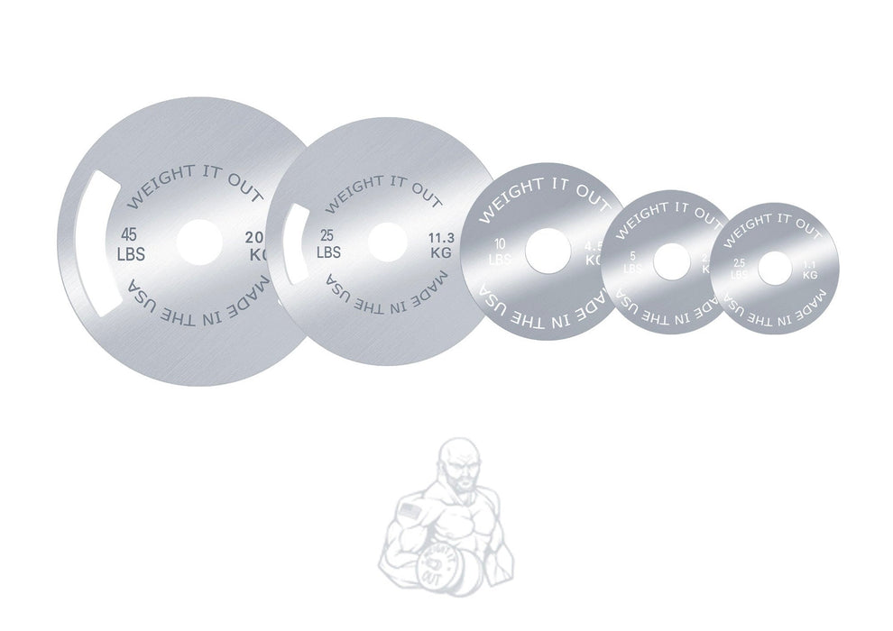 Solid Steel Calibrated Weight Plate Sets - Sweatfully